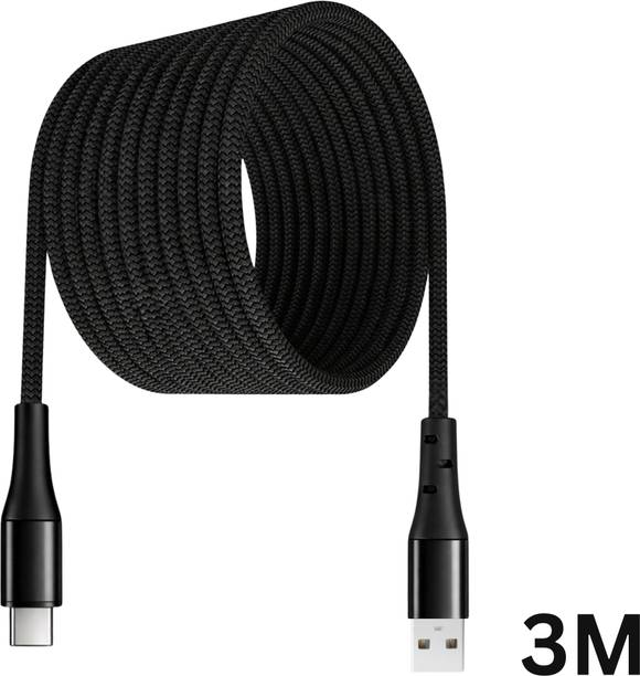 Sulania USB Type C Cable 5 A 3 m Braided 80W Super Fast 3 Meter USB A to Type C Charging Cable