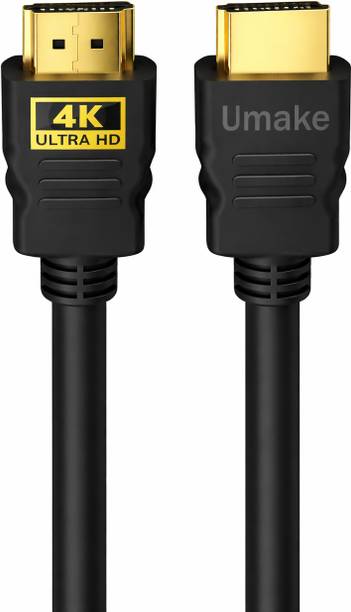 Umake HDMI Cable 5 A 1 m COPPER HDMI Cable 4K Ultra HD | Durable Build | Home & Office Use