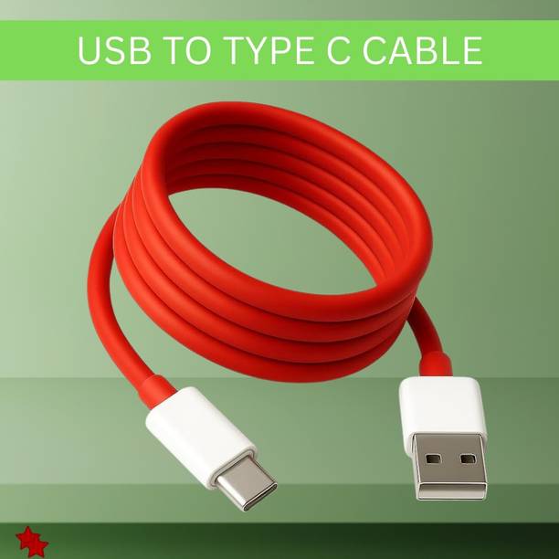 Clairbell USB Type C Cable 1 m 80W Fast Charging Cable, USB-A to Type-C Cable Compatible WARP, DASH, VOOCEG500