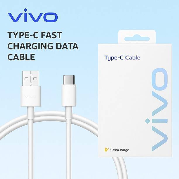 vivo USB Type C Cable 4 A 1 m Copper Certified USB Type-C Cable | Fast Charge & Sync | 480Mbps Speed