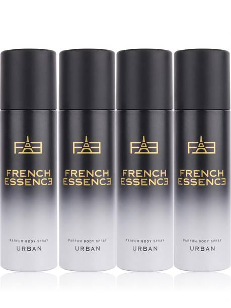 FRENCH ESSENCE Luxury Urban No Gas Deo Body Spray With Long Lasting Fragrance (120 ML Each) Deodorant Spray - For Men