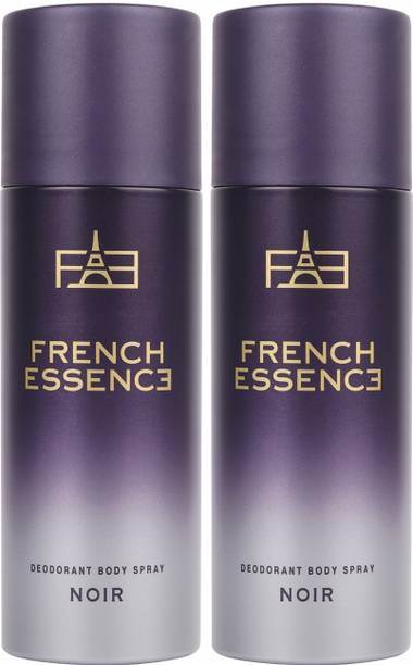 फ्रेंच एसेंस Luxury Noir Deo Body Spray With Long Lasting Fragrance (150 ML Each)  -  पुरुषों के लिए