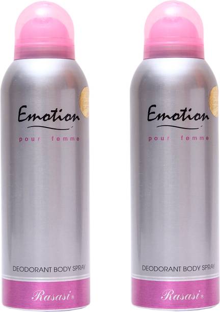 RASASI 2 Emotion Women Deodorant Spray  -  For Women
