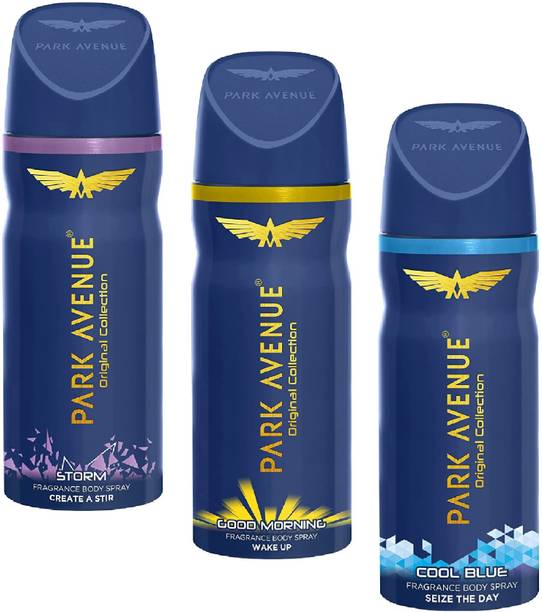 PARK AVENUE C BLUE+G MORNING+STORM DEODORANT, 150ML COMBO OF 3 De