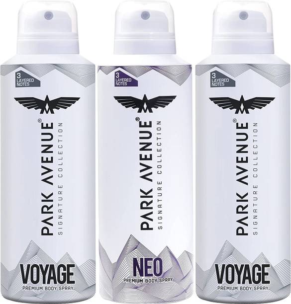 PARK AVENUE Signature Collection Pemium Body Spray for Men, 2 Voy