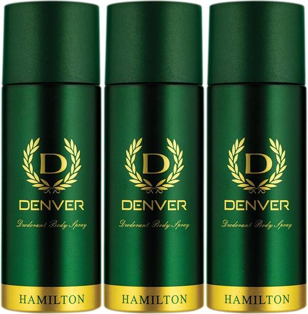 DENVER Hamilton Combo (Pack of 3) Deodorant Spray  -  For Men