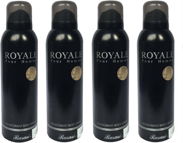 RASASI ROLE POUR HOMME PACK OF 4 Deodorant Spray  -  For Men