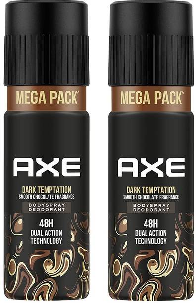 Axe Dark Temptation Long Lasting Deodorant Bodyspray For Men, 215ml (Pack of 2)