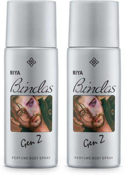 RIYA Bindas Grey Deodorant Long Lasting Fragrance 150 ML Each Deodorant Spray  -  For Men