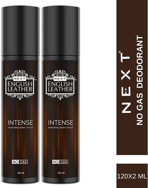 NEXT English Leather INTENSE Whiff of Sensation Deo, 2 Luxurious Packs Perfume Body Spray  -  For Men & Women