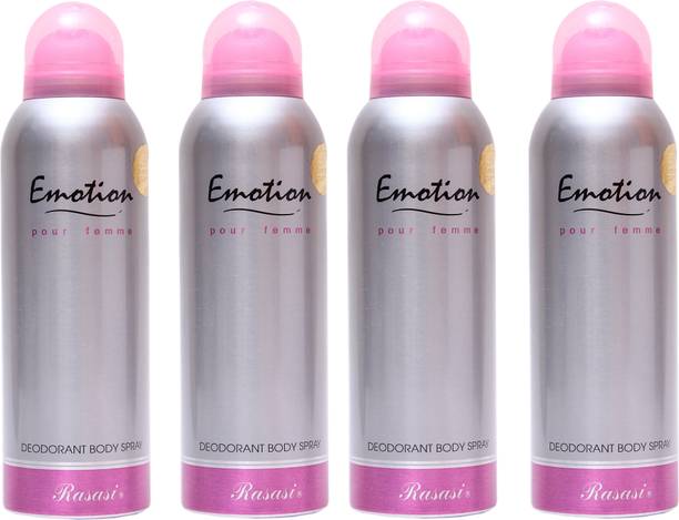 RASASI 4 Emotion Women Deodorant Spray  -  For Women