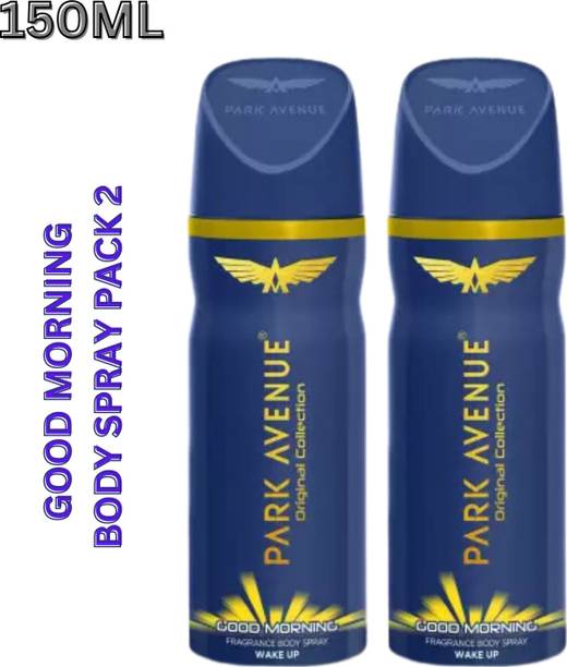 PARK AVENUE good morning perfume pack 2(150*2ml) Deodorant Spray  -  For Men & Women