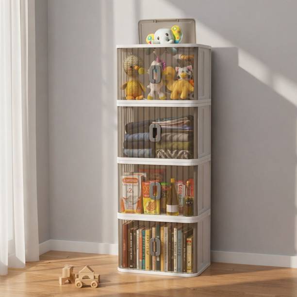 PSA 4 Layer Modular Storage Plastic Free Standing Cabinet