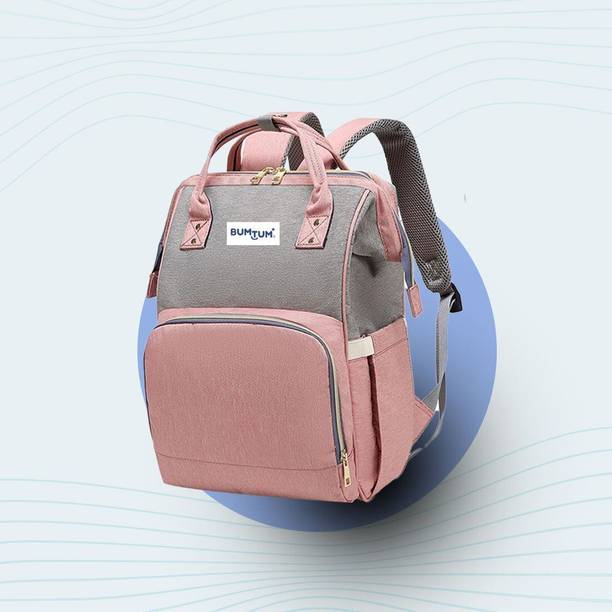 BUMTUM Baby Diaper Bag For Mothers Spacious Waterproof Backpack With Multiple Pockets Mothers Maternity Bags for Travel Diaper Backpack