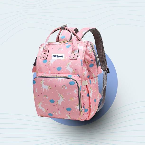 BUMTUM Baby Diaper Bag For Mothers Spacious Waterproof Backpack With Multiple Pockets Mothers Maternity Bags for Travel Diaper Backpack