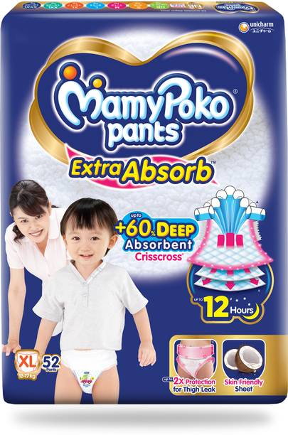 MamyPoko Pants Extra Absorb Baby Diapers, 12-17 kg - XL
