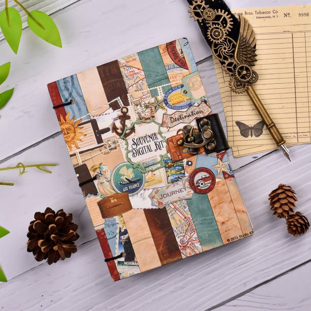 NIZAM HANDICRAFT Souvenir Hand Crafted A5 Journal UNRULED 200 Pages