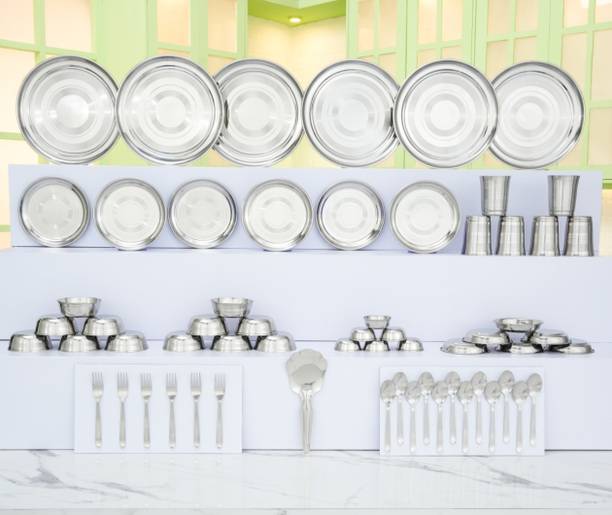 Flipkart SmartBuy Pack of 61 Stainless Steel Dinner Set