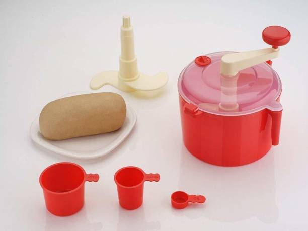 Rionel Automatic Non Electric Dough Maker Machine Atta Maker for Kitchen Plastic Detachable Dough Maker
