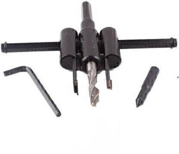 TOOLSSAI Adjustable Metal Wood Circle Cutter Kit Hole Saw Drill Bit DIY Tool 30-120mm Adjustable Metal Wood Circle Cutter Kit Hole Saw Drill Bit DIY Tool 30-120mm