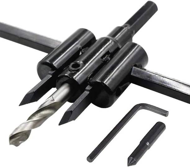 TruTool 0447_cutter Adjustable Metal Wood Circle Cutter Kit Hole Saw Drill Bit DIY Tool 30-120mm