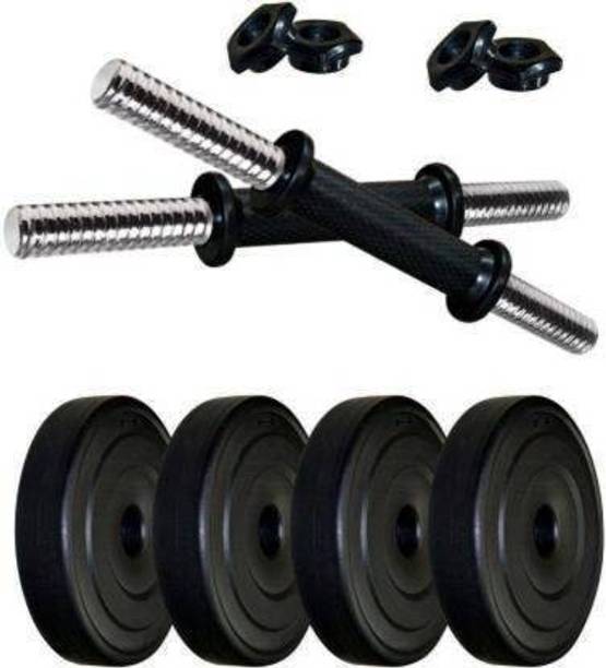 lifecare products 2.5 kg 4 pvc plate + 2 dumble rodd best home gym Adjustable Dumbbell