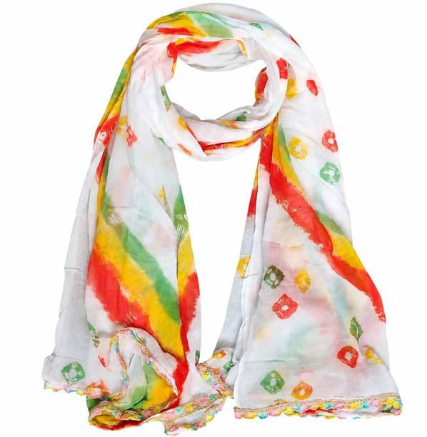 Pure Cotton Printed Multicolor Women Dupatta