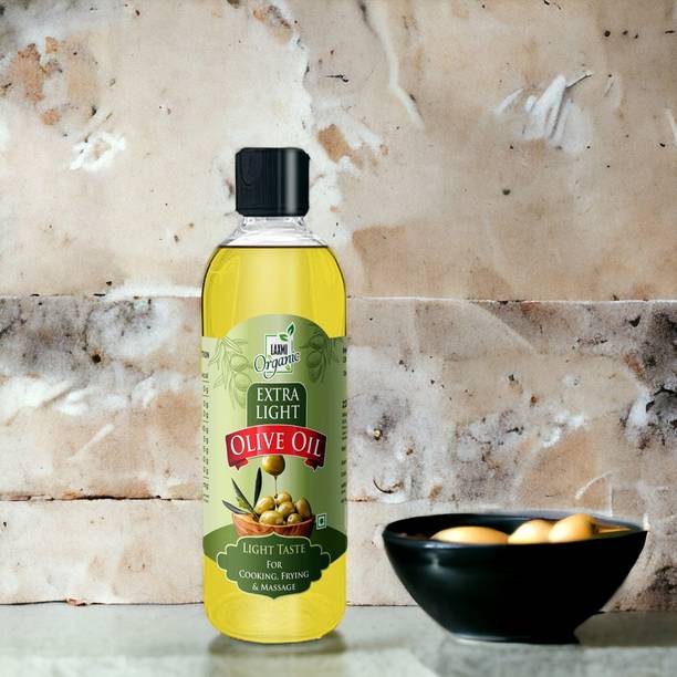 LAXMI ORGANIC Extra light Olive oil Jaitun ka tail virgin edible cooking body hair massage tel Olive Oil Box