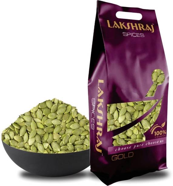 LAKSHRAJ SPICES Premium Pumpkin Seeds (Kaddu Beej) | Rich in Protein & Fiber | Ready to Eat Pumpkin Seeds