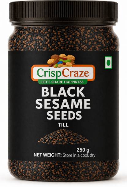 crispcraze Black Sesame Seeds / Black till for Protein , Fiber , Vitamin, Sesame Seeds Black Sesame Seeds