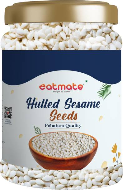 Eatmate Premium White sesame Seeds|Till| Super Food |Hulled White Sesame Seeds