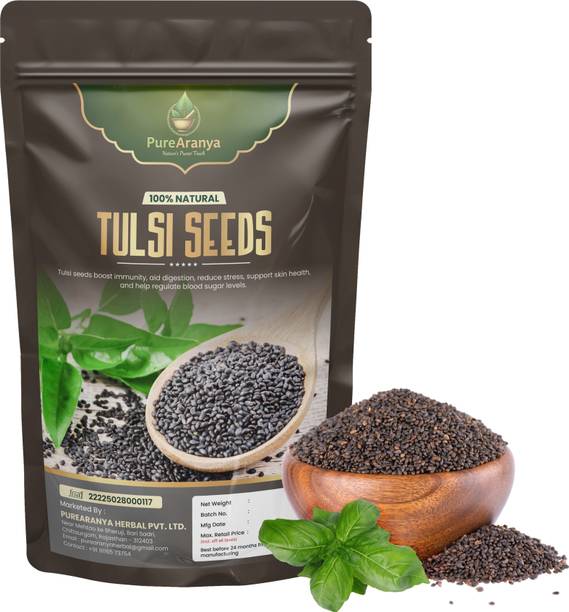 PureAranya Tulsi Seeds Boosts Immunity Skin Health & Supports Joint & Bone Health Basil Seeds