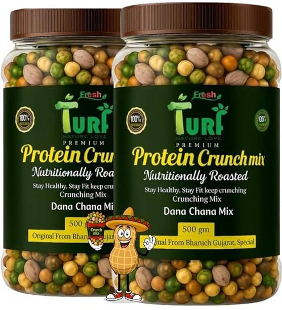 Turf Fresh Premium Roasted Salted Peanuts | Chickpeas | Matar Peas Bhuna Dana Chana