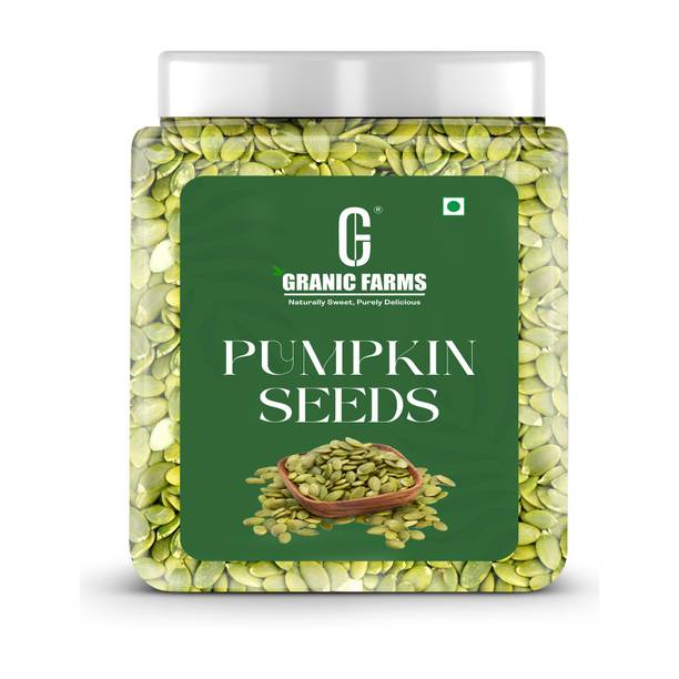 GRANIC FARMS Select Raw Pumpkin Seeds For Eating | AAA Grade Jumbo High in Protein, Healthy| Pumpkin Seeds