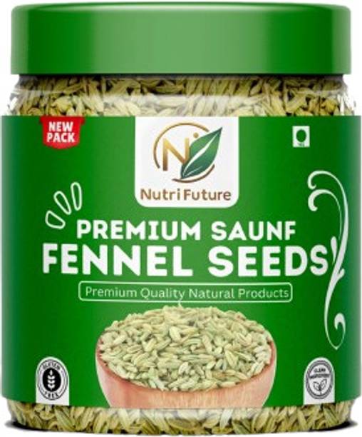 NUTRIFUTURE Finest Whole Saunf (Fennel Seeds) for Culinary Use, Natural Aroma and Flavor Saunf Small