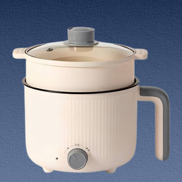 YAKINAM Electric Rice Soup and Pasta Cooker with Steamer Food Steamer