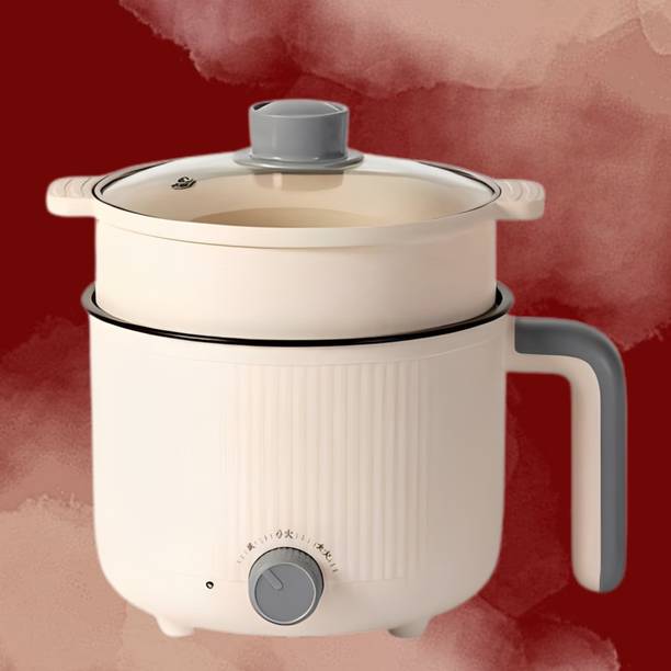 YAKINAM Electric Food Warmer and Cooker with Steaming Basket Food Steamer