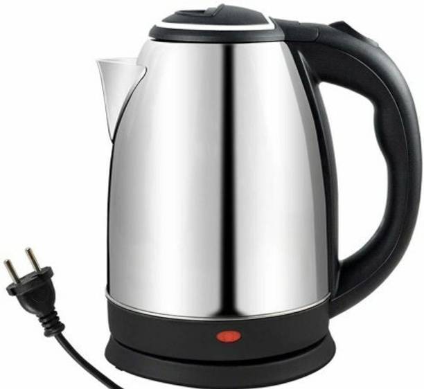 ND BROTHERS Electric Kettle , Cooker Electric Kettle (2 L, Silver) 6 Cups Coffee Maker