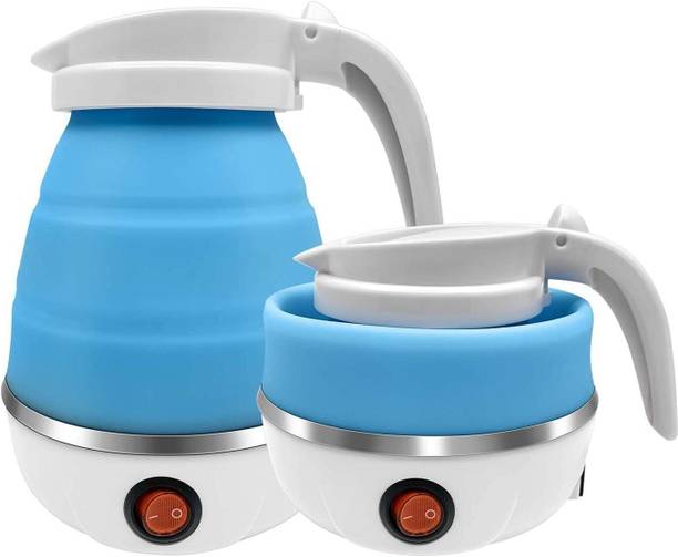 BazaarNest EESHAETERNAL Travel Foldable Food Grade Electric Portable Collapsible Kettle Electric Kettle