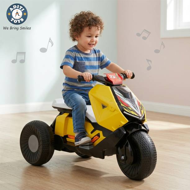 Aditi Toys Bike for Kids with Music, Fwd/Rev Drive Kids Bike with Bluetooth 3+Year Bike Battery Operated Ride On