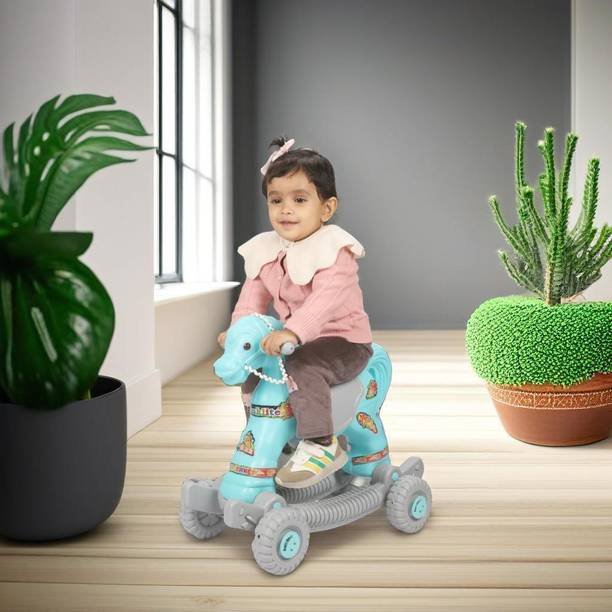 toyprofessor Baby horse rider for kids 2 in 1 function for 1-3 years Rideons & Wagons Non Battery Operated Ride On