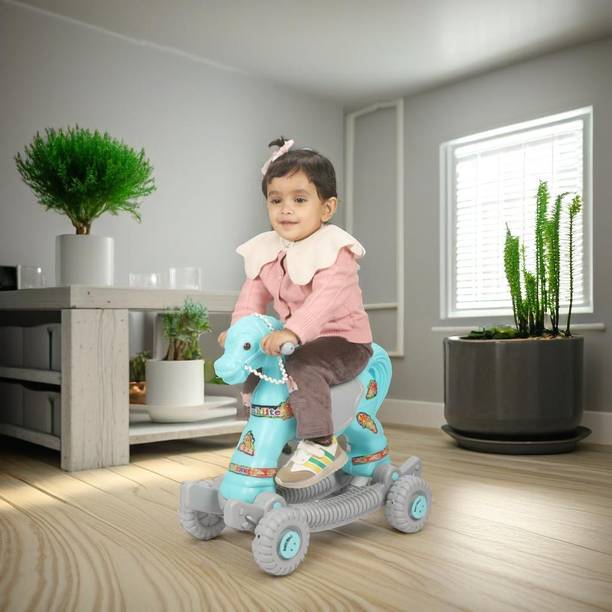 toyprofessor Baby horse rider for kids 2 in 1 function for 1-3 years Rideons & Wagons Non Battery Operated Ride On