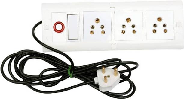 SMARTELECTRICS 8 modular 1 switch 3 socket 6 miter wire 1 indicator 3  Socket Extension Boards