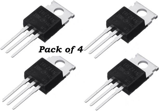 SG Flash (Pack of 4 Pc) IRFZ44N MOSFET - 55V 49A N-Channel Power MOSFET Electronic Components Electronic Hobby Kit
