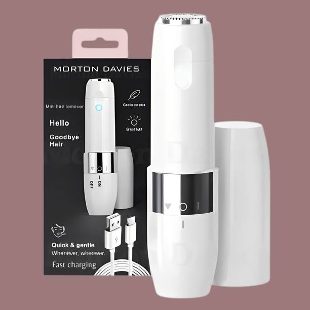 MAXISMART Portable Electric Facial Hair Trimmer for Women Smooth Precision Shaver Cordless Epilator
