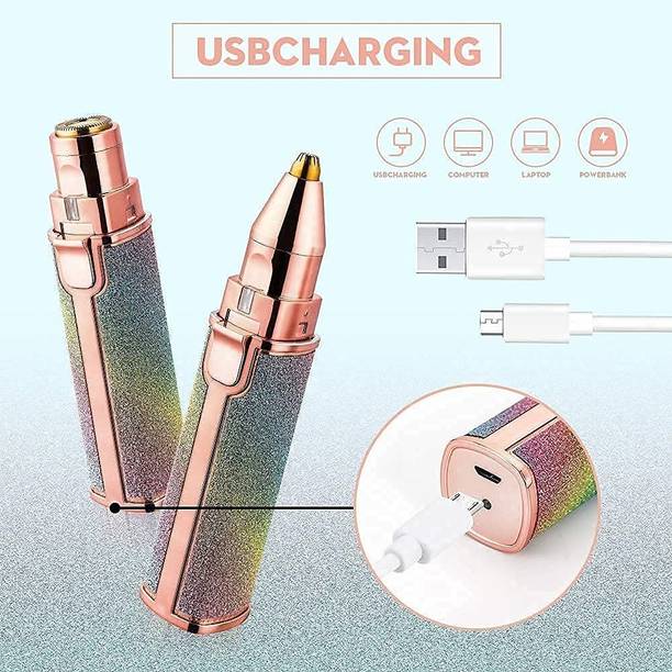 YOYOTRADERS Glitter USB RECHARGEABLE Epilator Cordless Epilator