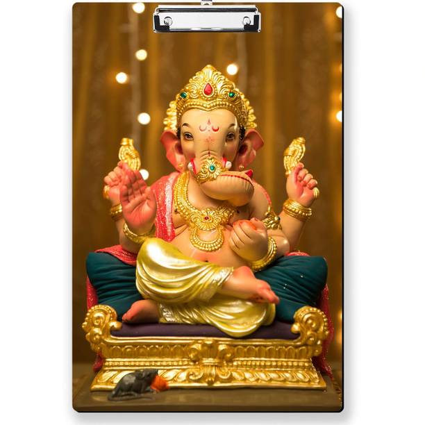 Regalocasila Bhagwan Ganesha Bright Color Digital Printed Exam Pad