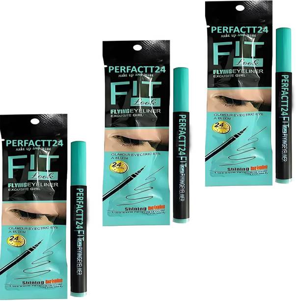 NG MART PERFACTT24 FIT LOOK FLYING EYELINER FOR DYNAMIC & STYLISH EYES PACK OF - 3 60 g