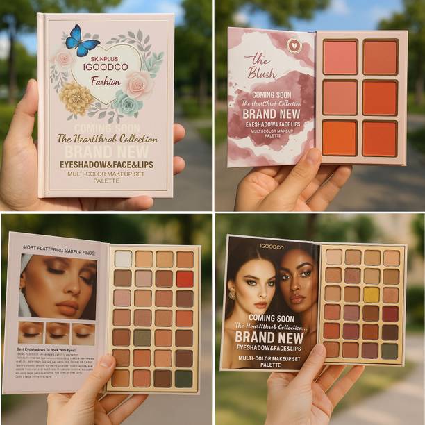huda.bb 48 Shade Eyeshadow, 12 Blush & 18 Lip Colors All in One | Makeup Palette 141 g