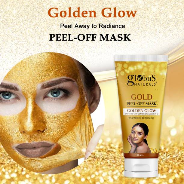 ग्लोबस नैचुरल्स Gold Peel Off Mask | Reduces fine lines, wrinkles | For Women